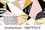 abstract hand drawn geometric... | Shutterstock .eps vector #388795519