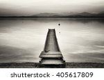 Old Wooden Jetty At The...