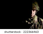 British Soldier In Shadow