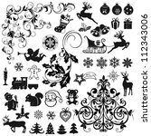 Set Of Christmas Icons And...