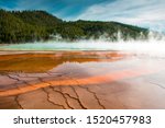 Landscape view of the hills at Prismatic Spring image - Free stock ...