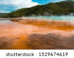 Landscape view of the hills at Prismatic Spring image - Free stock ...