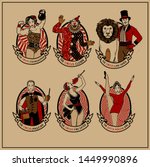 circus vintage collection. the... | Shutterstock .eps vector #1449990896