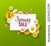 spring sale background with... | Shutterstock .eps vector #1029431239