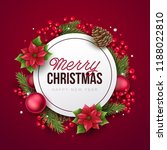 merry christmas background.... | Shutterstock .eps vector #1188022810