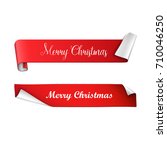christmas banners. vector... | Shutterstock .eps vector #710046250