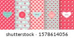 love heart patterns. set of... | Shutterstock .eps vector #1578614056