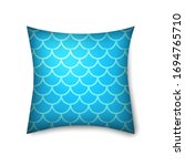 pillow mockup icon isolated on... | Shutterstock .eps vector #1694765710