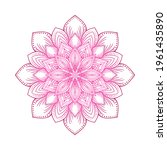 Pink Circular Lotus Mandala...