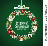 christmas illustration. vector... | Shutterstock .eps vector #228786106