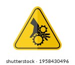 isolated watch out machine... | Shutterstock .eps vector #1958430496
