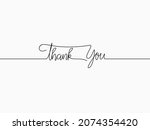 simple black thank you text... | Shutterstock .eps vector #2074354420