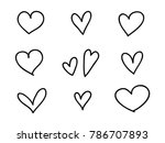 isolated set of coloring... | Shutterstock .eps vector #786707893