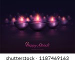happy diwali  festival poster.... | Shutterstock .eps vector #1187469163