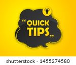 quick tips  helpful tricks.... | Shutterstock .eps vector #1455274580