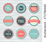 vintage labels template set ... | Shutterstock .eps vector #271786460