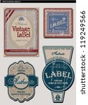 vintage label set | Shutterstock .eps vector #119249566