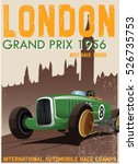Vintage Green Race Car For...