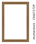 ancient wooden frame isolated... | Shutterstock . vector #156671729