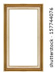 classic wooden frame isolated... | Shutterstock . vector #157744076
