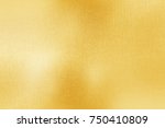 shiny yellow leaf gold foil... | Shutterstock . vector #750410809