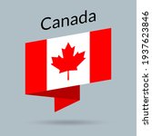 canada flag icon with maple... | Shutterstock .eps vector #1937623846