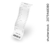 receipt or bill realistic... | Shutterstock .eps vector #2075468380