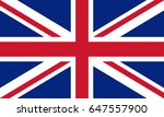 united kingdom flag. great... | Shutterstock . vector #647557900