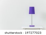 lamp on bedside table interior... | Shutterstock . vector #197277023