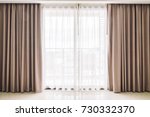 curtains window decoration... | Shutterstock . vector #730332370