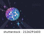 mirror ball for disco  dance... | Shutterstock .eps vector #2126291603