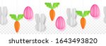 easter bunny with easter eggs... | Shutterstock .eps vector #1643493820