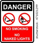 danger  no smoking  no naked... | Shutterstock .eps vector #471021299