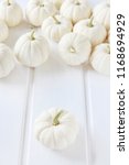 Baby Boo Pumpkins On White...