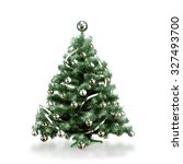 Photo of Baubles on a simple pine Christmas tree | Free christmas images