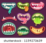 monsters mouths. halloween... | Shutterstock .eps vector #1159273639