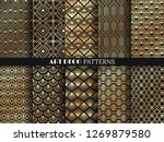 art deco pattern. golden... | Shutterstock .eps vector #1269879580