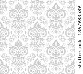 decorative damask pattern.... | Shutterstock .eps vector #1367983589