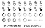 pointer click icon. clicking... | Shutterstock .eps vector #1431105983