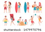 beach people. family holiday... | Shutterstock . vector #1479970796