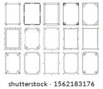 vintage calligraphic frames.... | Shutterstock .eps vector #1562183176