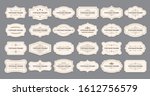 ornamental label frames. old... | Shutterstock . vector #1612756579