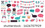 photo booth props valentine day.... | Shutterstock . vector #1626707929