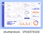 dashboard. ui infographic  data ... | Shutterstock . vector #1910373103