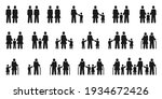 family icons. diversity couples ... | Shutterstock .eps vector #1934672426