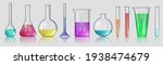 beaker with chemicals.... | Shutterstock .eps vector #1938474679