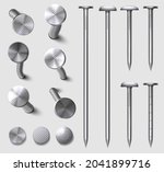 realistic 3d straight and bent... | Shutterstock .eps vector #2041899716