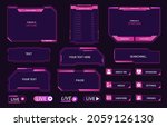 live stream interface overlay... | Shutterstock .eps vector #2059126130