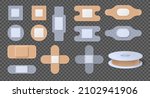realistic transparent and beige ... | Shutterstock .eps vector #2102941906