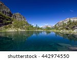 Small photo of Wonderful alpine lake - Lago Efra - Verzasca